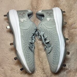 Under Armour Gray and White Women's Sneakers